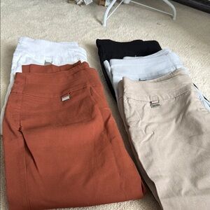 Woman’s Alfani cropped pants  - Rust, Beige, Black, White and gray $15 each
